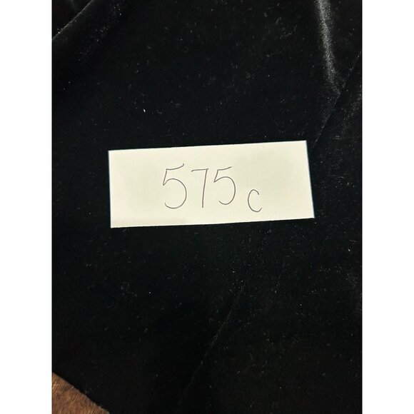 MSK Black Velvet Button-Up Jacket With Shawl Collar Women’s Size L - Picture 7 of 9